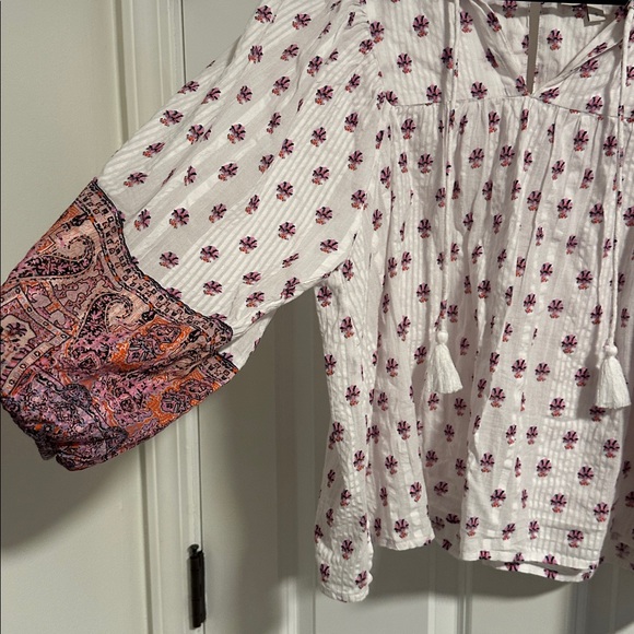 NWOT Cleobella Tawny Cotton Blouse in Mahal Print Size S - Picture 5 of 14